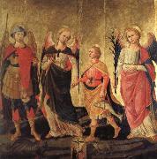 DOMENICO DI MICHELINO Tobias and the Three Archangels oil painting artist